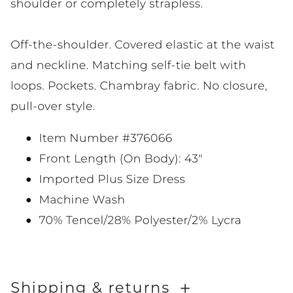 Lane Bryant dress size 14